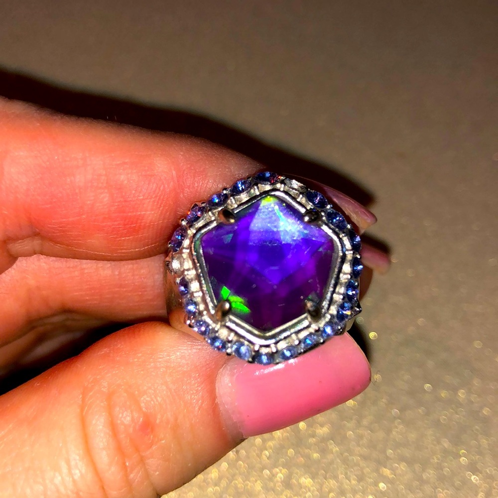 KS cocktail ring size 6 silver